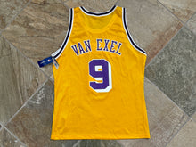 Load image into Gallery viewer, Vintage Los Angeles Lakers Nick Van Excel Champion Basketball Jersey, Size 48, XL