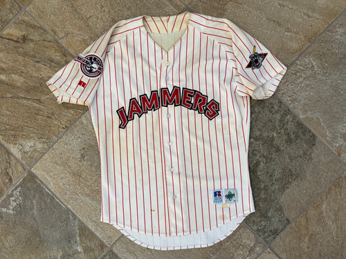 Vintage Jamestown Jammers Russell Game Worn Baseball Jersey, Size 44, Large