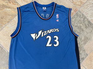 Vintage Washington Wizards Michael Jordan Champion Basketball Jersey, Size 48, XL