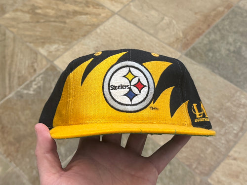 Vintage Pittsburgh Steelers Logo Athletic Sharktooth Snapback Football Hat
