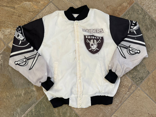 Vintage Los Angeles Raiders Chalkline Fanimation Football Jacket, Size Medium