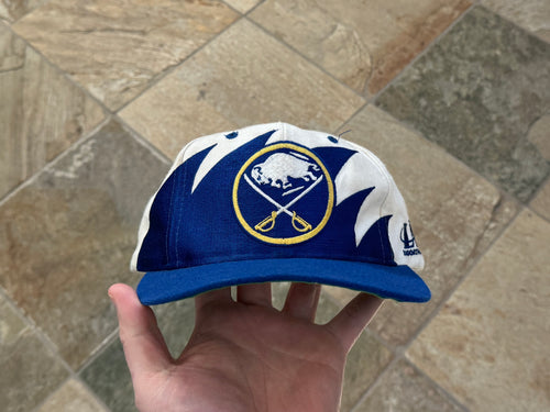 Vintage Buffalo Sabres Logo Athletic Sharktooth Snapback Hockey Hat