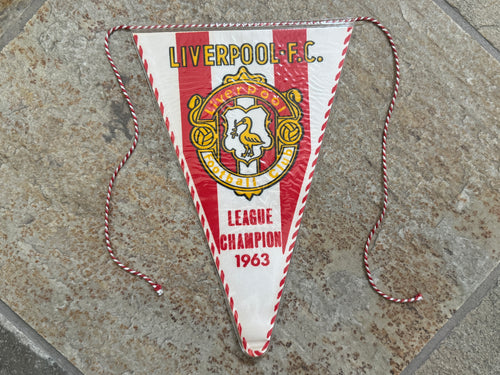 Vintage Liverpool FC Premier League Soccer Football Flag Pennant