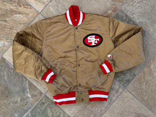 Vintage San Francisco 49ers Starter Satin Football Jacket, Size Medium