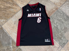 Load image into Gallery viewer, Vintage Miami Heat LeBron James Adidas Basketball Jersey, Size Youth Large, 14-16