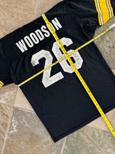 Load image into Gallery viewer, Vintage Pittsburgh Steelers Rod Woodson Champion Football Jersey, Size 48, XL