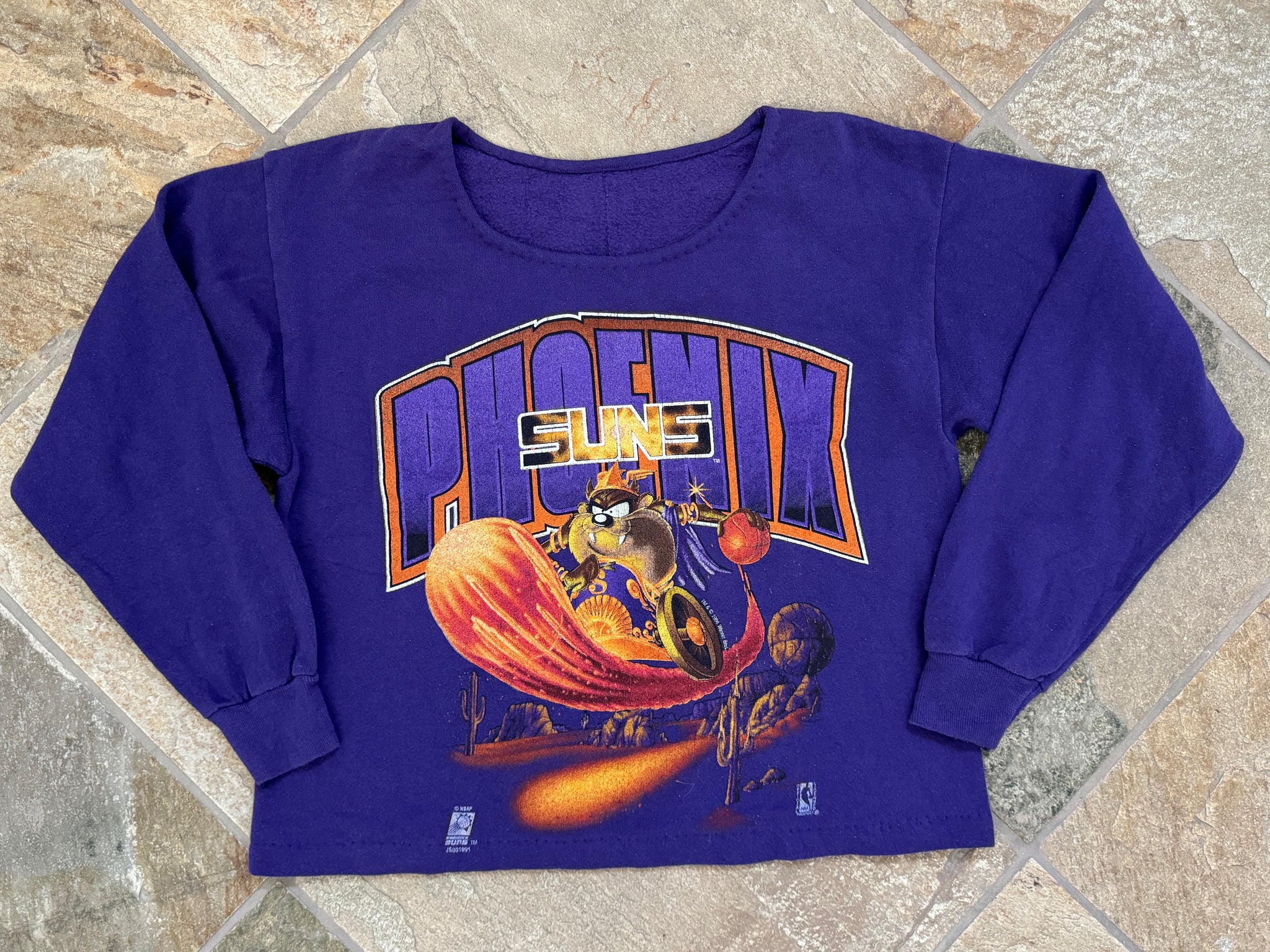 Vintage Phoenix Suns Taz Looney Tunes Basketball Sweatshirt, Size