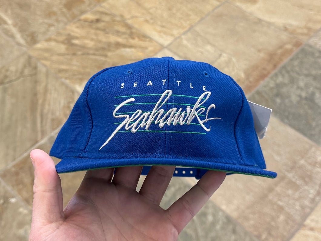 Vintage Seattle Seahawks Drew Pearson Youngan Bar Snapback Football Hat