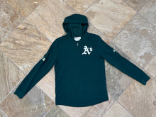 Load image into Gallery viewer, Oakland Athletics Majestic Hooded Long Sleeve Baseball TShirt, Size Small
