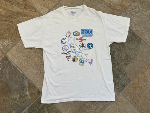 Vintage California Collegiate Athletic Association CCAA College TShirt, Size Large