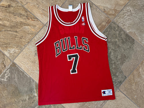 Vintage Chicago Bulls Toni Kukoc Champion Basketball Jersey, Size 48, XL