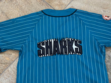 Load image into Gallery viewer, Vintage San Jose Sharks Starter Pinstripe Hockey Jersey, Size XL
