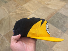 Load image into Gallery viewer, Vintage Pittsburgh Steelers Logo Athletic Sharktooth Snapback Football Hat