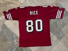 Load image into Gallery viewer, Vintage San Francisco 49ers Jerry Rice Starter Football Jersey, Size Youth Medium, 10-12