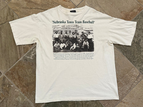 Vintage Nebraska Town Team Baseball TShirt, Size XL