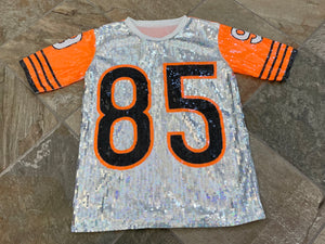 Vintage Cincinnati Bengals Ochocinco Sequin Football Jersey,  Size Large