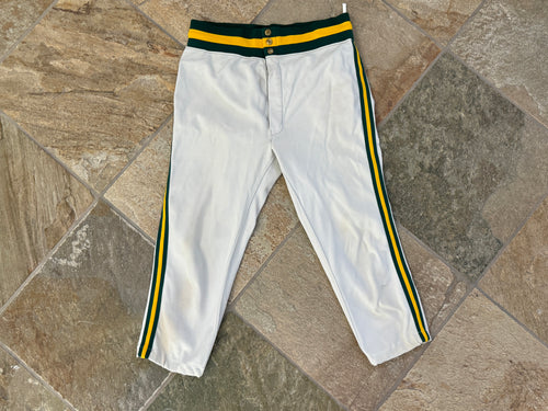 Vintage Oakland Athletics Mickey Tettleton Sand Knit Game Worn Baseball Pants