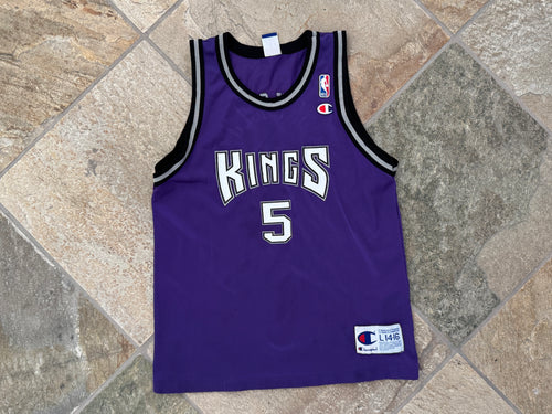 Vintage Sacramento Kings Hedo Turkoglu Champion Basketball Jersey, Size Youth Large, 14-16