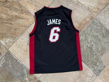 Load image into Gallery viewer, Vintage Miami Heat LeBron James Adidas Basketball Jersey, Size Youth Large, 14-16