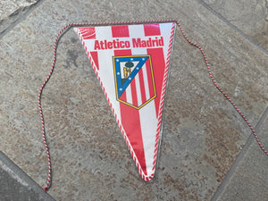 Vintage Atletico de Madrid La Liga Soccer Football Flag Pennant