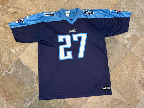 Vintage Tennessee Titans Eddie George Puma Football Jersey, Size XXL