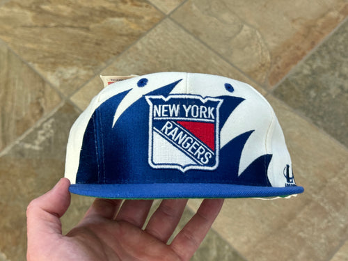 Vintage New York Rangers Logo Athletic Sharktooth Snapback Hockey Hat