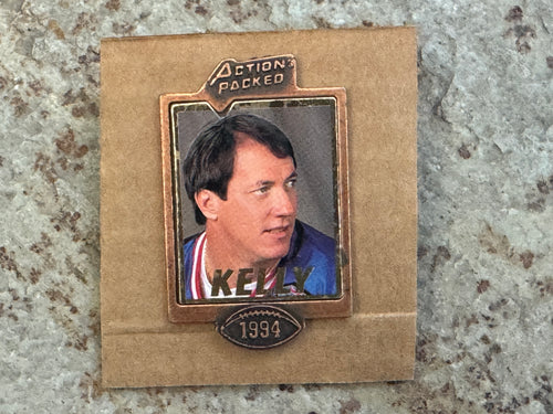 Vintage Buffalo Bills Jim Kelly Action Packed Football Pin ###