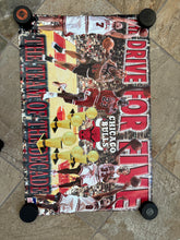 Load image into Gallery viewer, Vintage Chicago Bulls Drive for Five Starline Basketball Poster