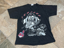 Load image into Gallery viewer, Vintage Cleveland Indians Taz Looney Tunes Baseball TShirt, Size XL