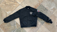 Load image into Gallery viewer, Vintage Los Angeles Raiders Starter Satin Football Jacket, Size Youth Medium, 10-12