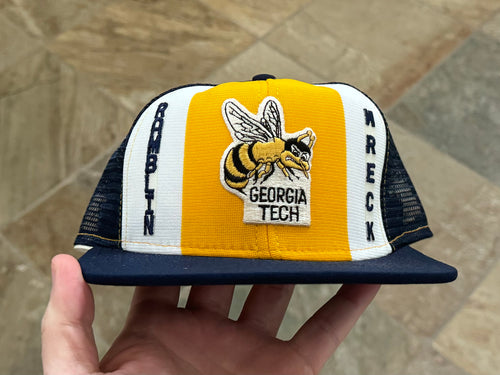 Vintage Georgia Tech Ramblin Wreck AJD Snapback College Hat. Size regular