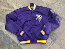 Load image into Gallery viewer, Vintage Minnesota Vikings Starter Satin Football Jacket, Size Large