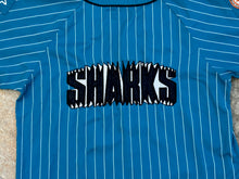 Load image into Gallery viewer, Vintage San Jose Sharks Starter Pinstripe Hockey Jersey, Size XL