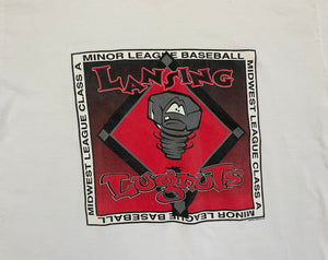 Vintage Lansing Lugnits MiLB Baseball TShirt, Size XXL