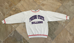 Vintage Fresno State Bulldogs College Sweatshirt, Size Large