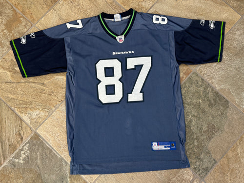 Vintage Seattle Seahawks Joe Jurevicius Reebok Football Jersey, Size Large