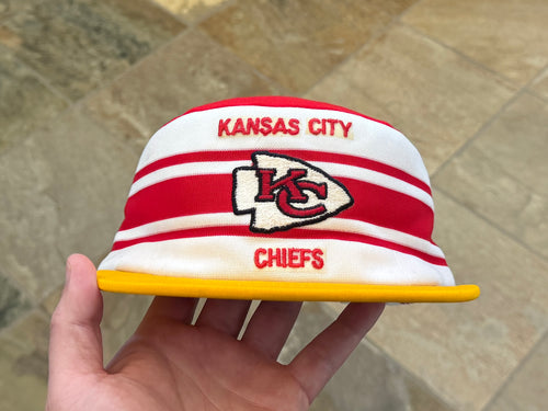 Vintage Kansas City Chiefs AJD Pill Box Snapback Football Hat