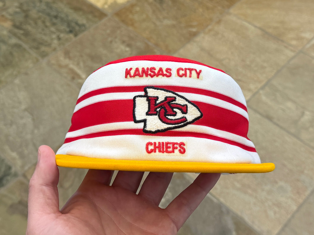 Vintage Kansas City Chiefs AJD Pill Box Snapback Football Hat