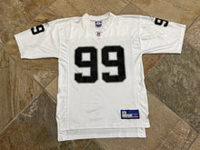 Load image into Gallery viewer, Vintage Oakland Raiders Warren Sapp Reebok Football Jersey, Size Medium