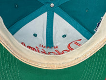 Load image into Gallery viewer, Vintage Miami Dolphins Sports Specialties Script Snapback Football Hat
