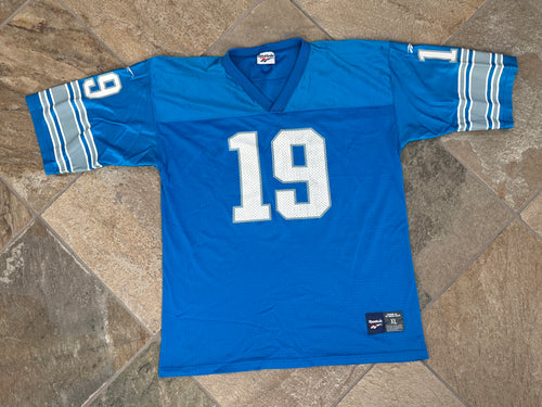 Vintage Detroit Lions Scott Mitchell Reebok Football Jersey, Size XL