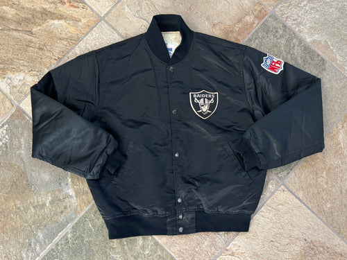 Vintage Los Angeles Raiders Starter Satin Football Jacket, Size Large