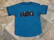 Load image into Gallery viewer, Vintage San Jose Sharks Starter Pinstripe Hockey Jersey, Size XL
