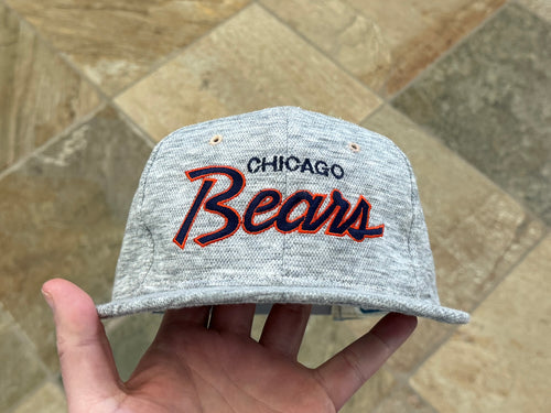 Vintage Chicago Bears Sports Specialties Heather Script Snapback Football Hat