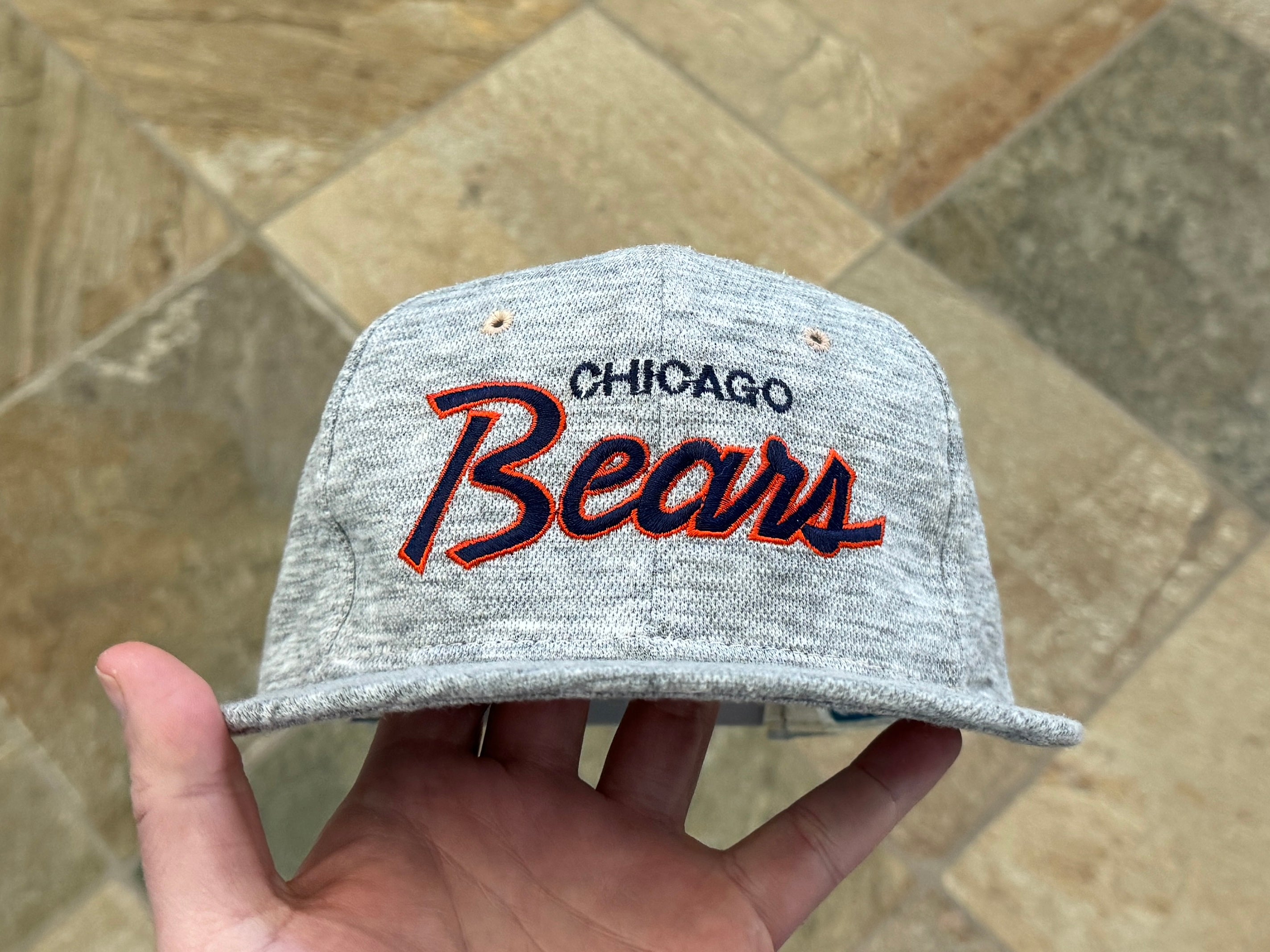 Vintage Chicago Bears Sports Specialties Heather Script Snapback 