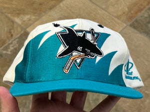 Vintage San Jose Sharks Logo Athletic Sharktooth Snapback Hockey Hat