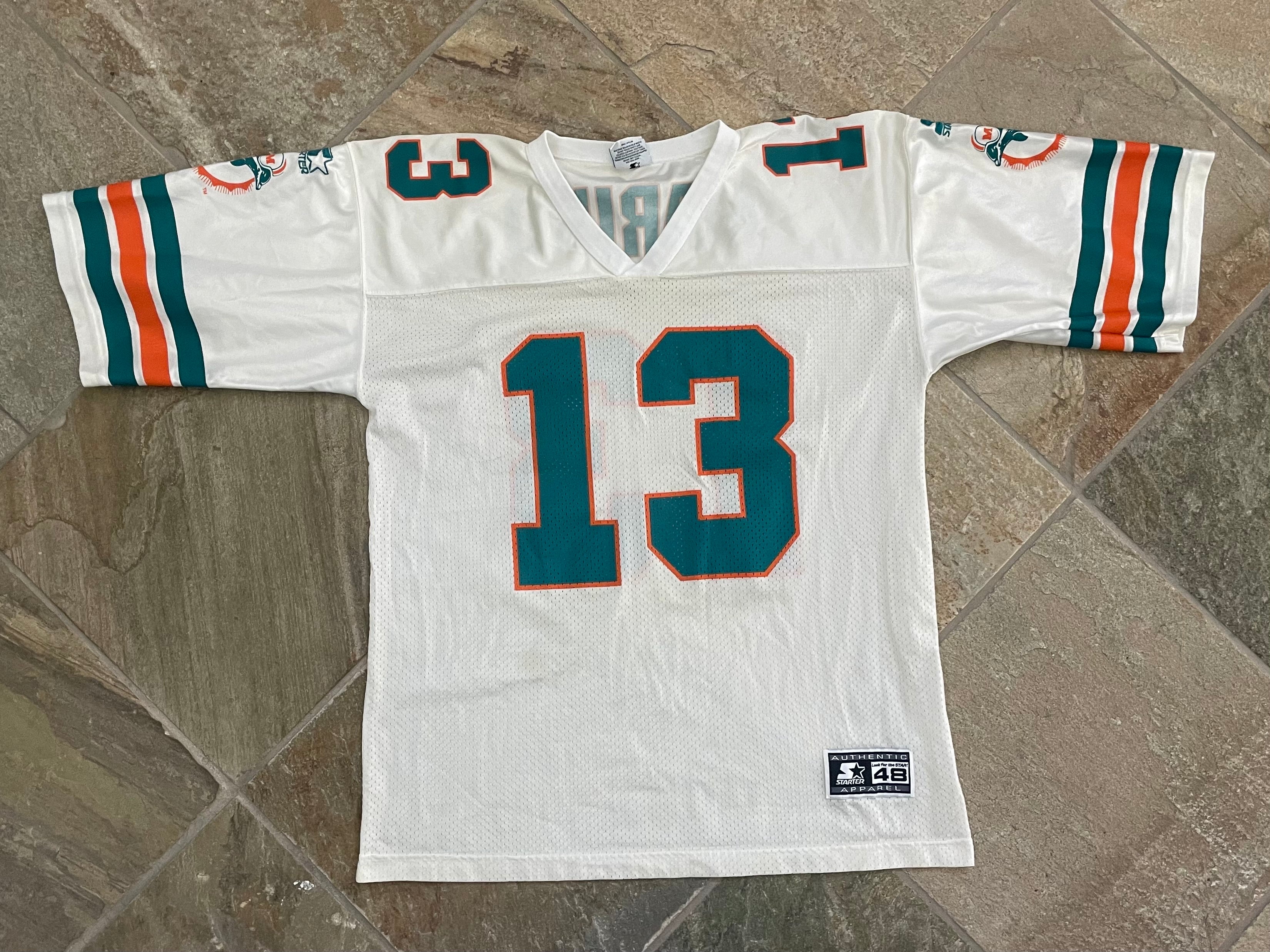 VTG 90s Miami Dolphins Dan Marino Football Jersey Starter 48 Large