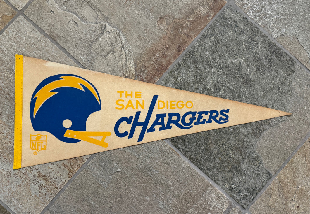 Vintage San Diego Chargers NFL Football Pennant