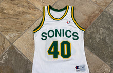 Load image into Gallery viewer, Vintage Seattle SuperSonics Shawn Kemp Champion Basketball Jersey, Size 36, Small