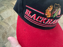 Load image into Gallery viewer, Vintage Chicago Blackhawks Starter Bar Script Snapback Hockey Hat